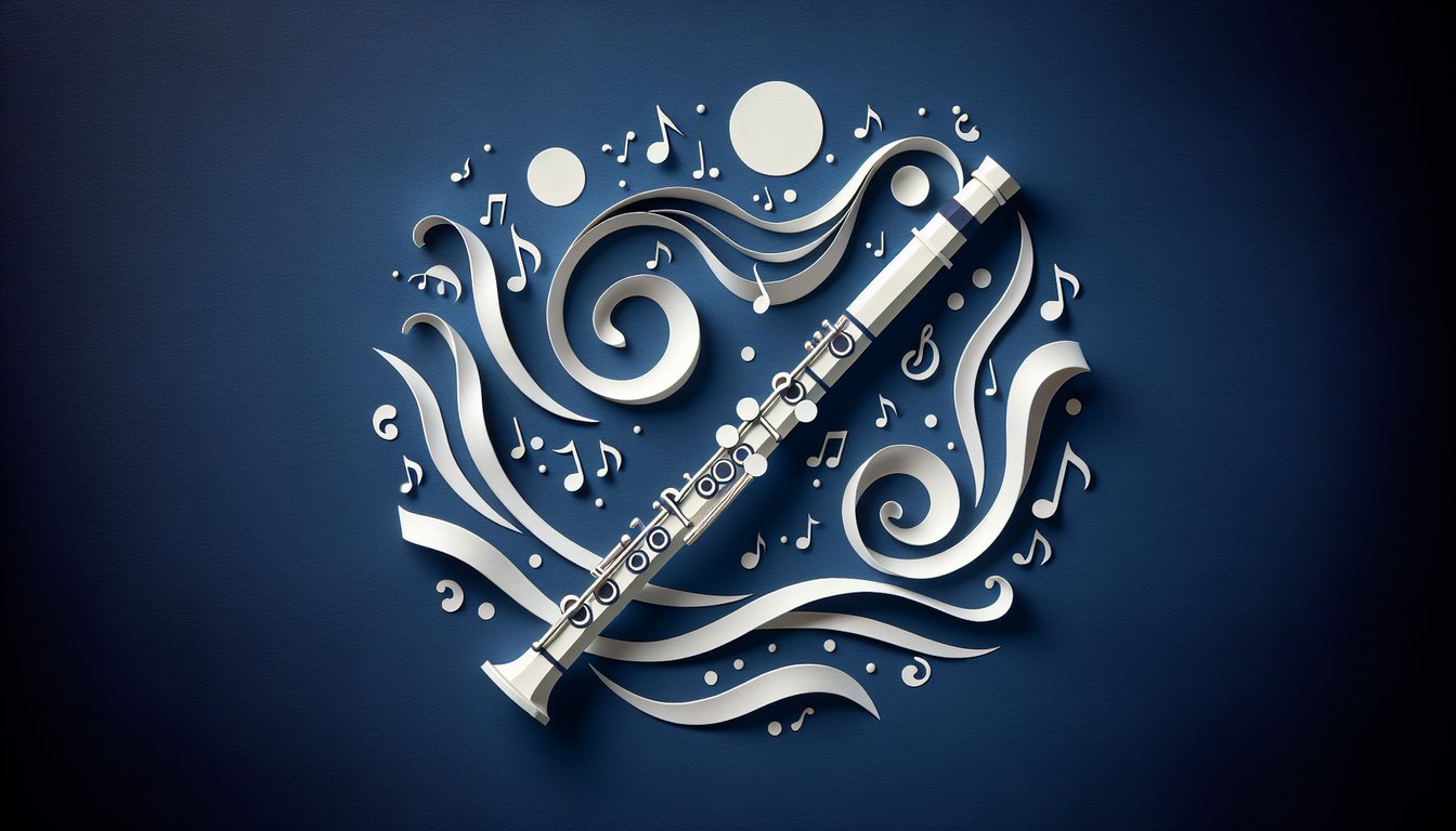 3D voxel art depicting a Flute course, highlighting the instruments design and structure.