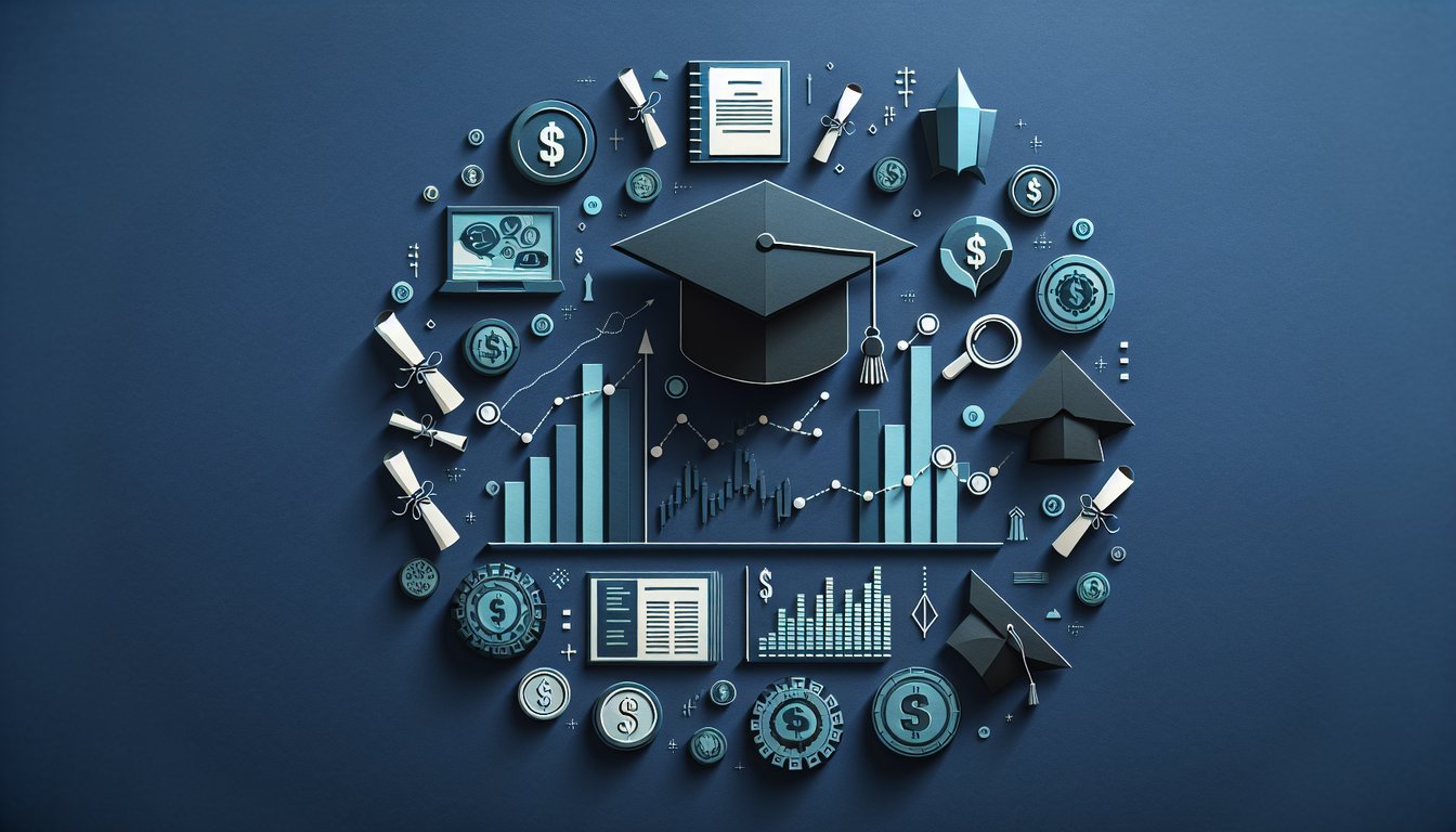 3D voxel art showcasing Investment Management Academy course