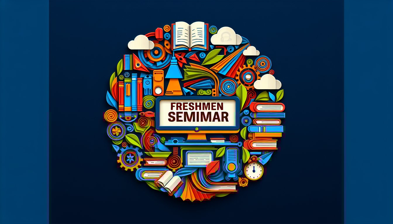 3D voxel art representing Freshmen Seminar course material