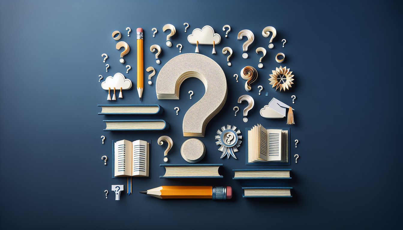 Colorful paper art depicting a fun-filled Syllabus Knowledge Quiz