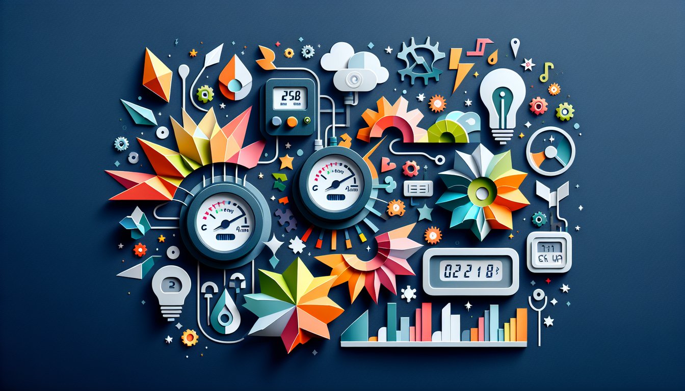 Colorful paper art depicting a quiz on Smart Meter Knowledge Assessment
