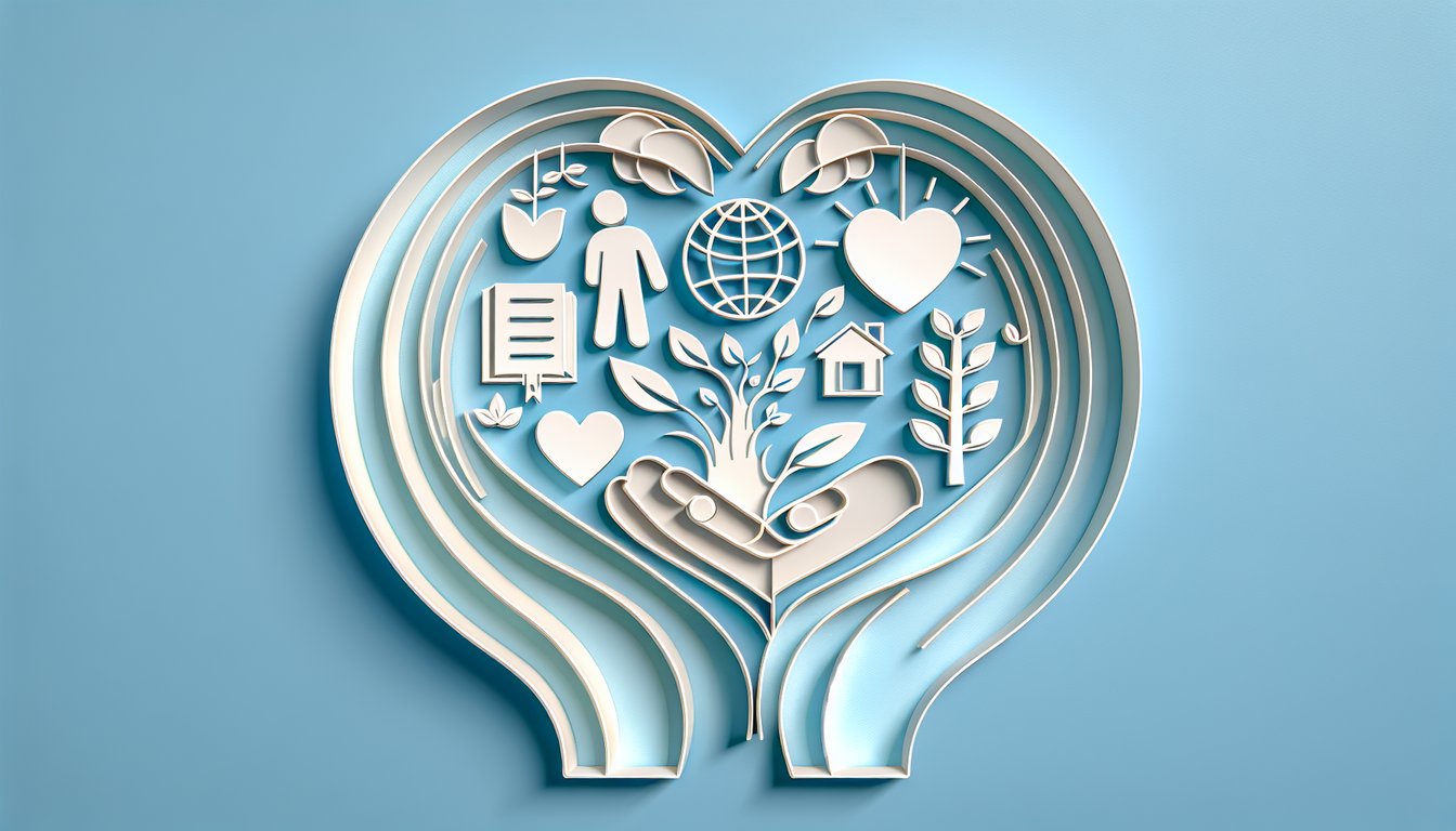 paper art style parent and child silhouettes surrounding Parenting Styles Quiz text on sky blue background