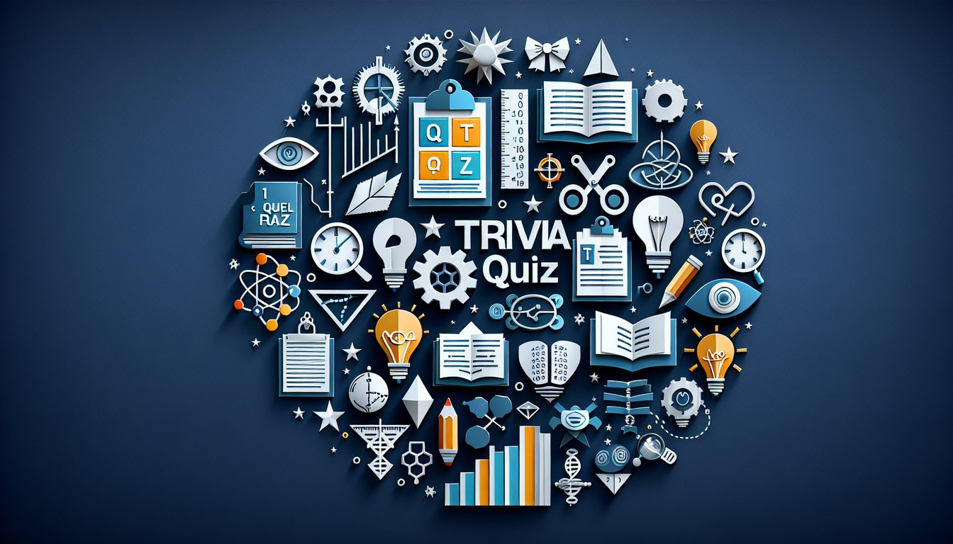 Colorful paper art promoting Right on Track, an engaging high school practice quiz