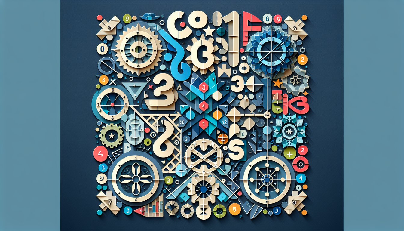 Colorful paper art promoting Beat the Block, an interactive middle school math quiz game.
