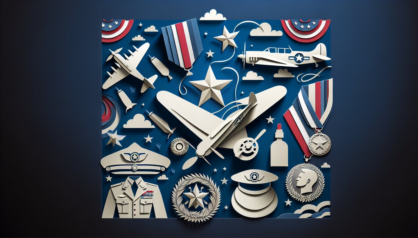 3D voxel art illustrating Heritage and Values of the United States Air Force II course