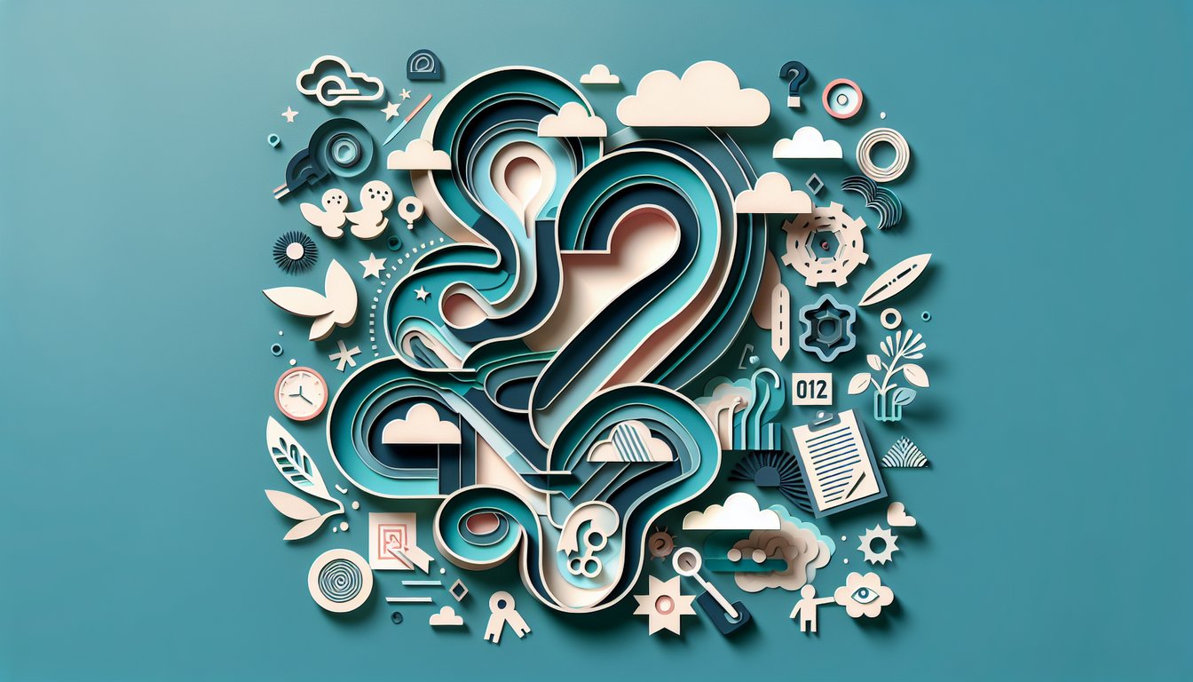 Paper art illustration for FNAF Afton Family quiz on teal background