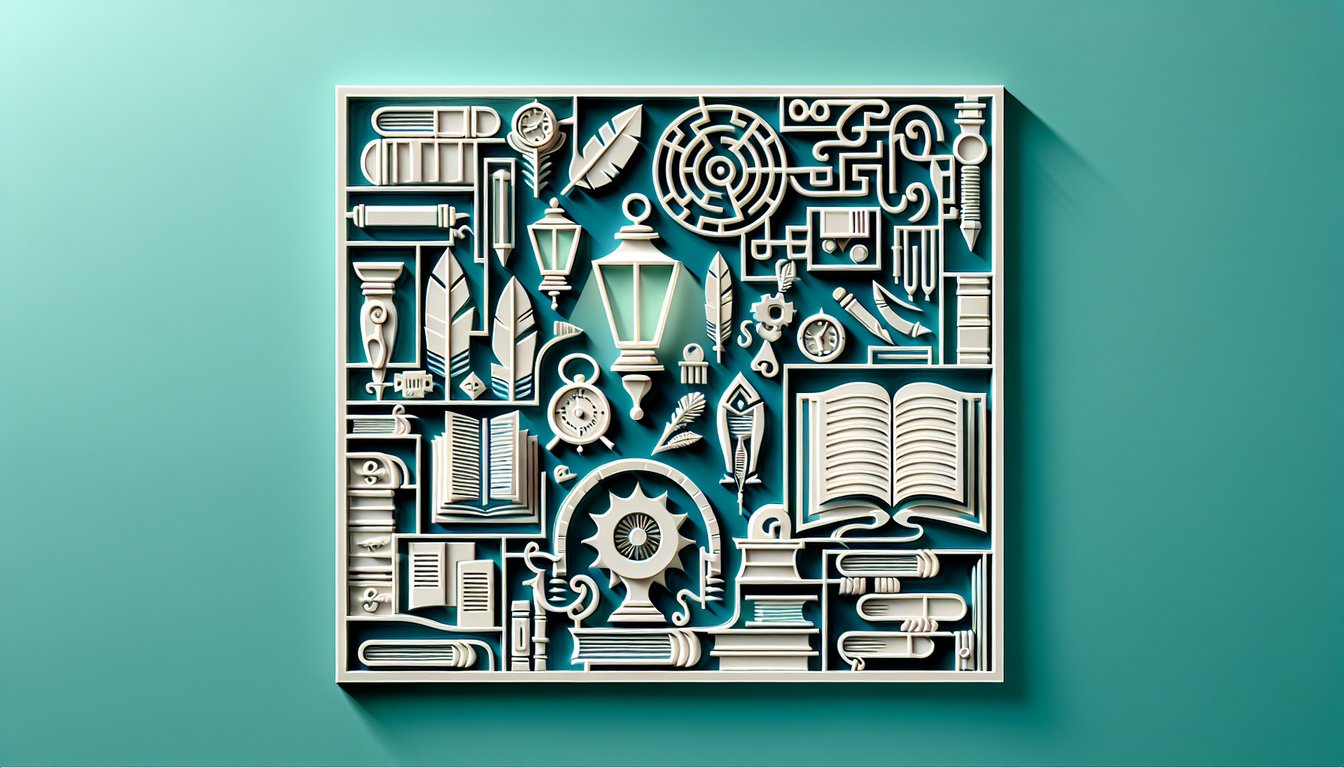 Paper art depicting sun setting over mountains open book and Stop the Sun quiz text on teal background