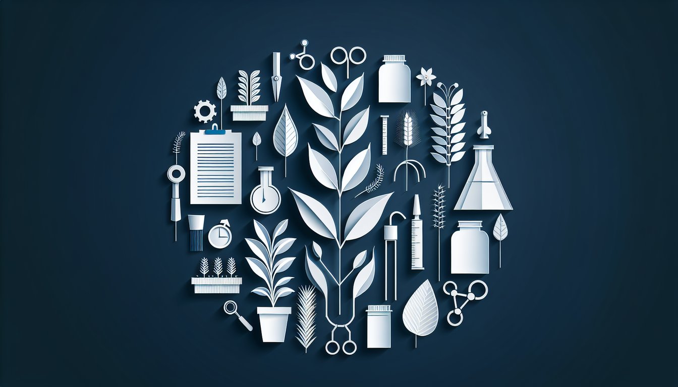 3D voxel art illustrating the course Principles of Plant Breeding