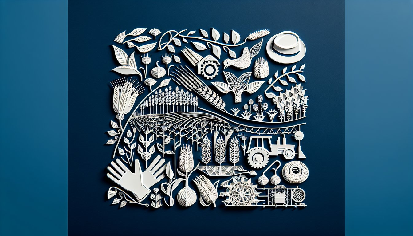 Paper art illustrating a quiz on Agricultural Labor Contractor Compliance