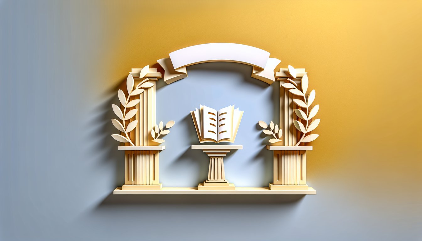 Paper art illustration for The Crucible Act 1 Vocabulary quiz on a golden yellow background
