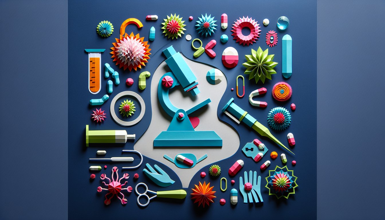 Colorful paper art depicting a quiz on IDSR Public Health Surveillance Knowledge Test