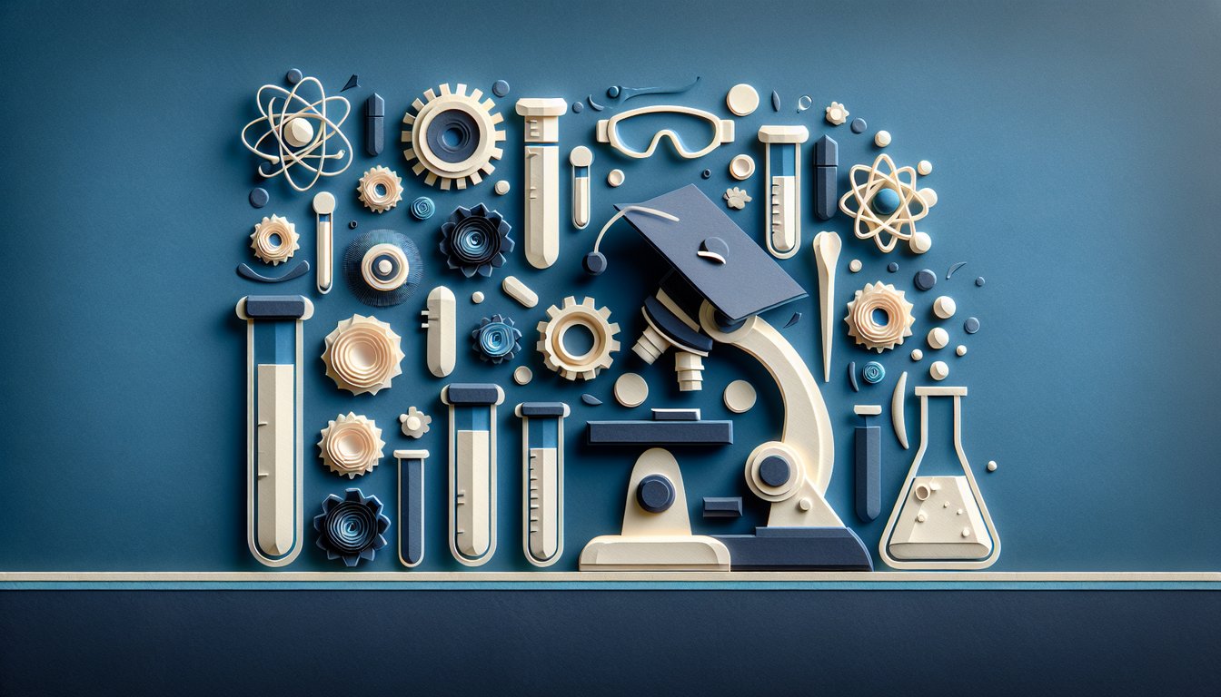 3D voxel art showcasing various equipment and tools in a Graduate Laboratory course setting.