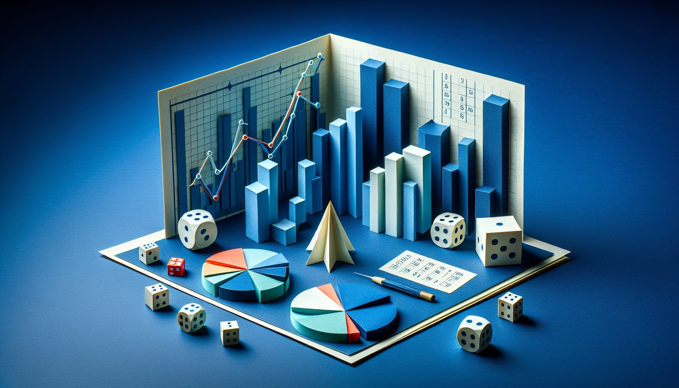 3D voxel art representation of the Statistics and Probability I course