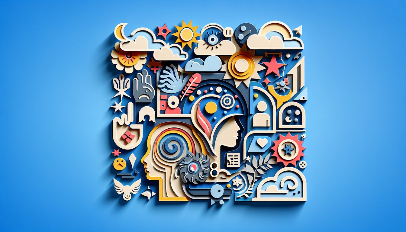 Paper art illustration for Homestuck personality quiz revealing Skaia title and powers on sky blue background