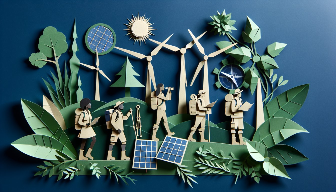 3D voxel art representing Environment and Sustainability Field Expedition course