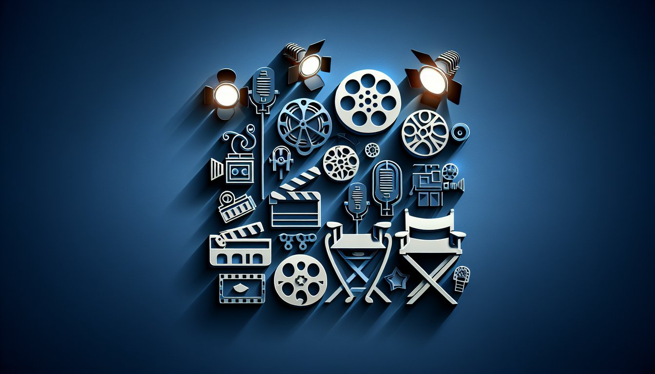 Paper art illustration Al Pacino silhouette and quiz text on dark blue background
