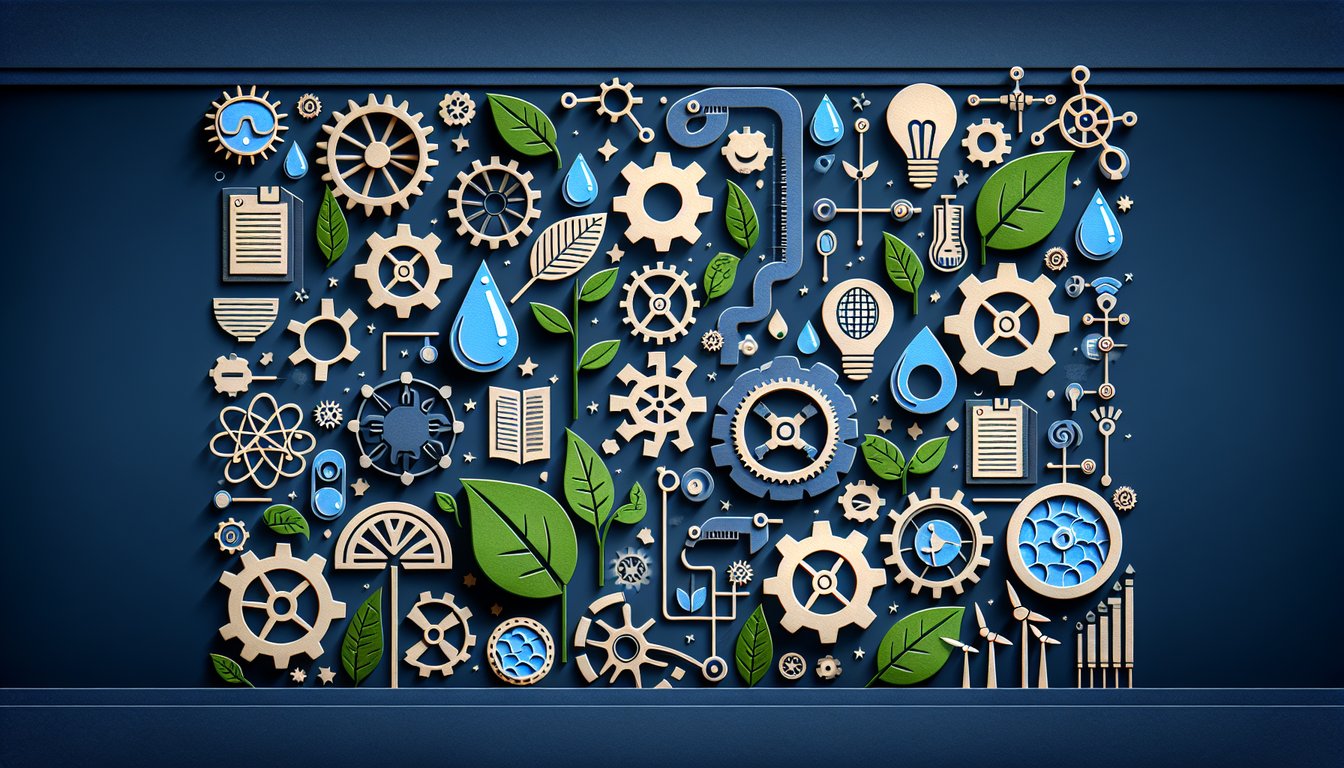Colorful paper art illustrating a quiz on Technical and Environmental Knowledge