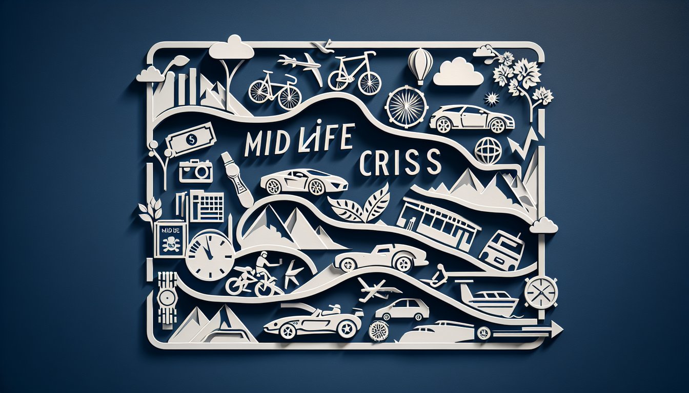 Paper art quiz illustration shows silhouette at crossroads with puzzle pieces arrows compass on dark blue background.