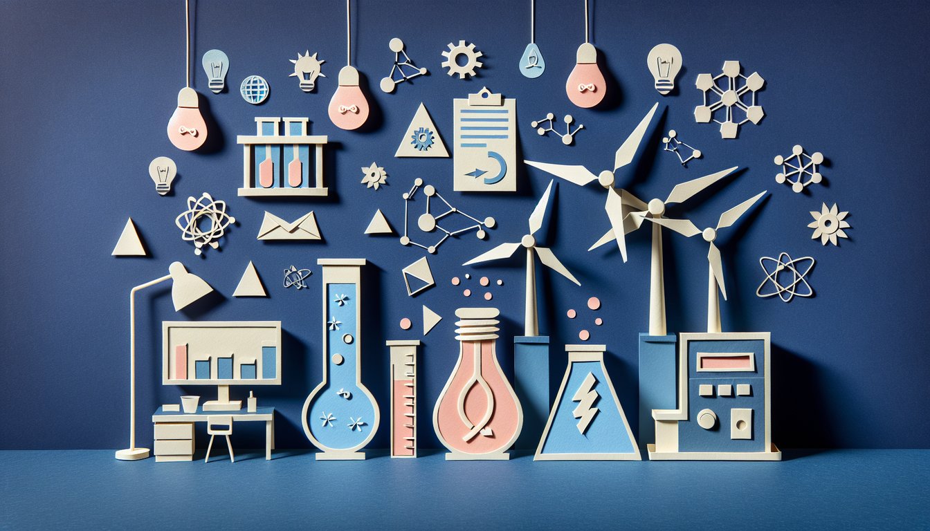 3D voxel art representing Theory Energy and Sustain Engrg course material