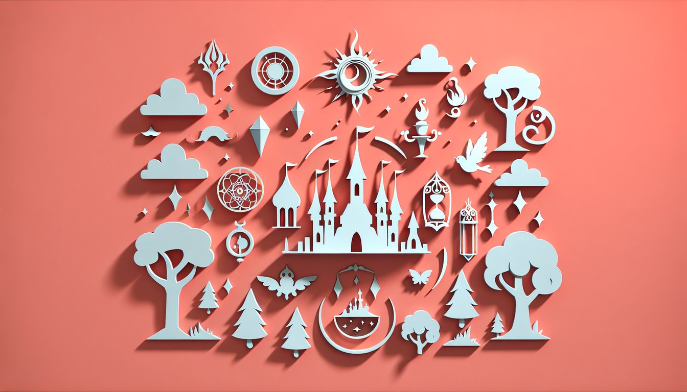 Adventure Time characters in paper art style for a personality quiz on a coral background