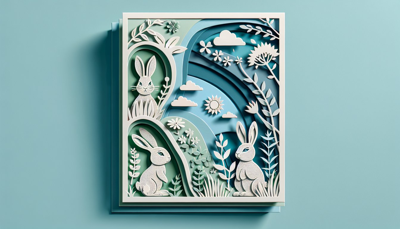 Illustration for Peter Rabbit personality quiz on teal background