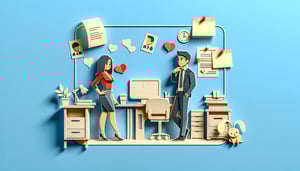 signs your female coworker likes you