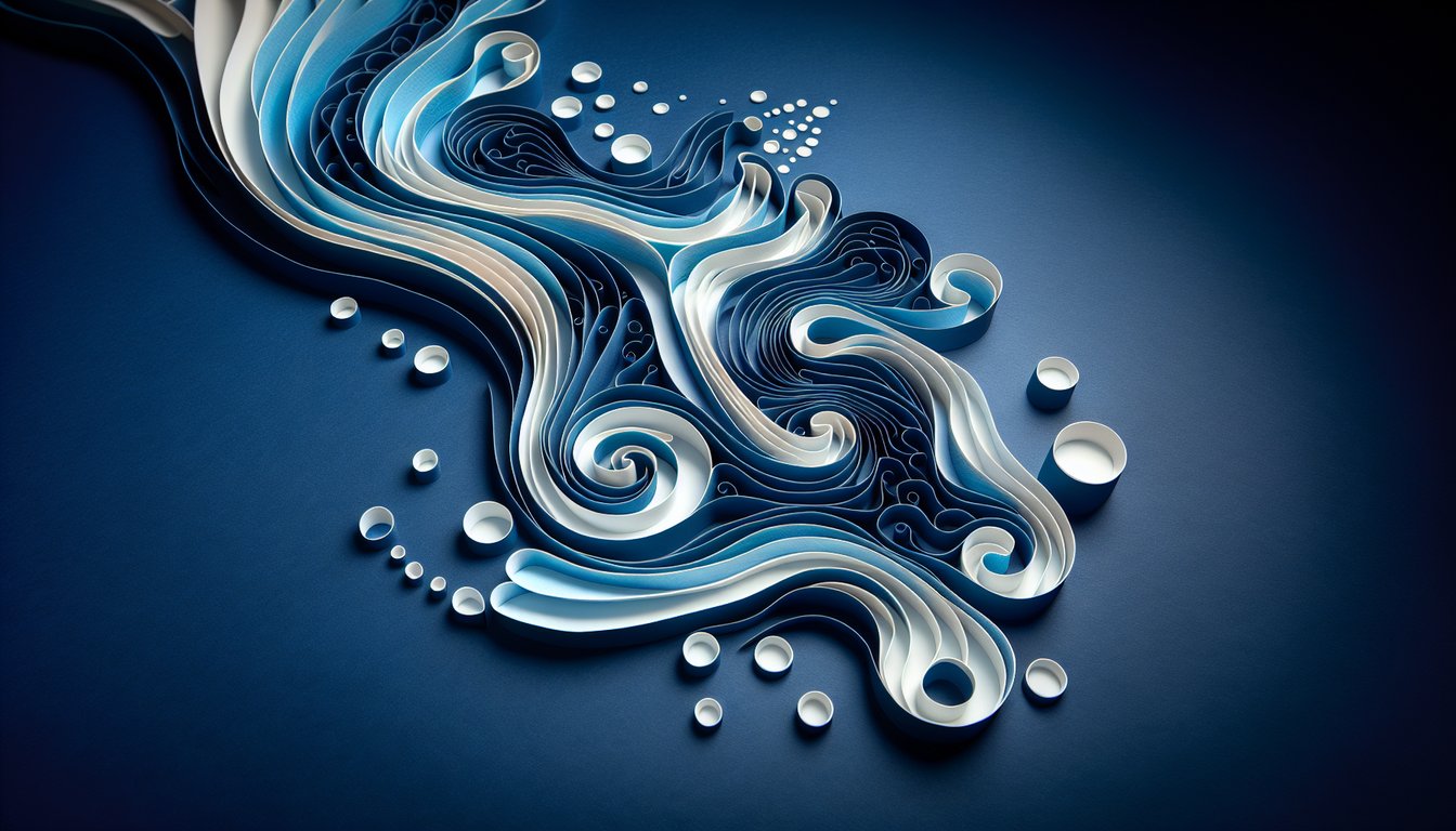 3D voxel art illustrating the concept and course of Viscous Flow.
