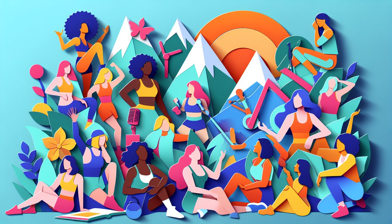 Paper art illustration for Are You Hot quiz on a teal background