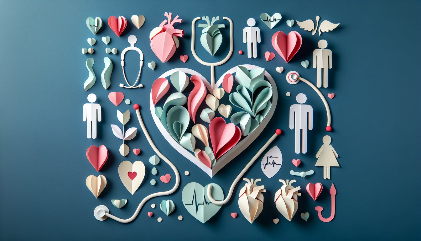Colorful paper art depicting elements related to Internal Medicine MCQ Quiz