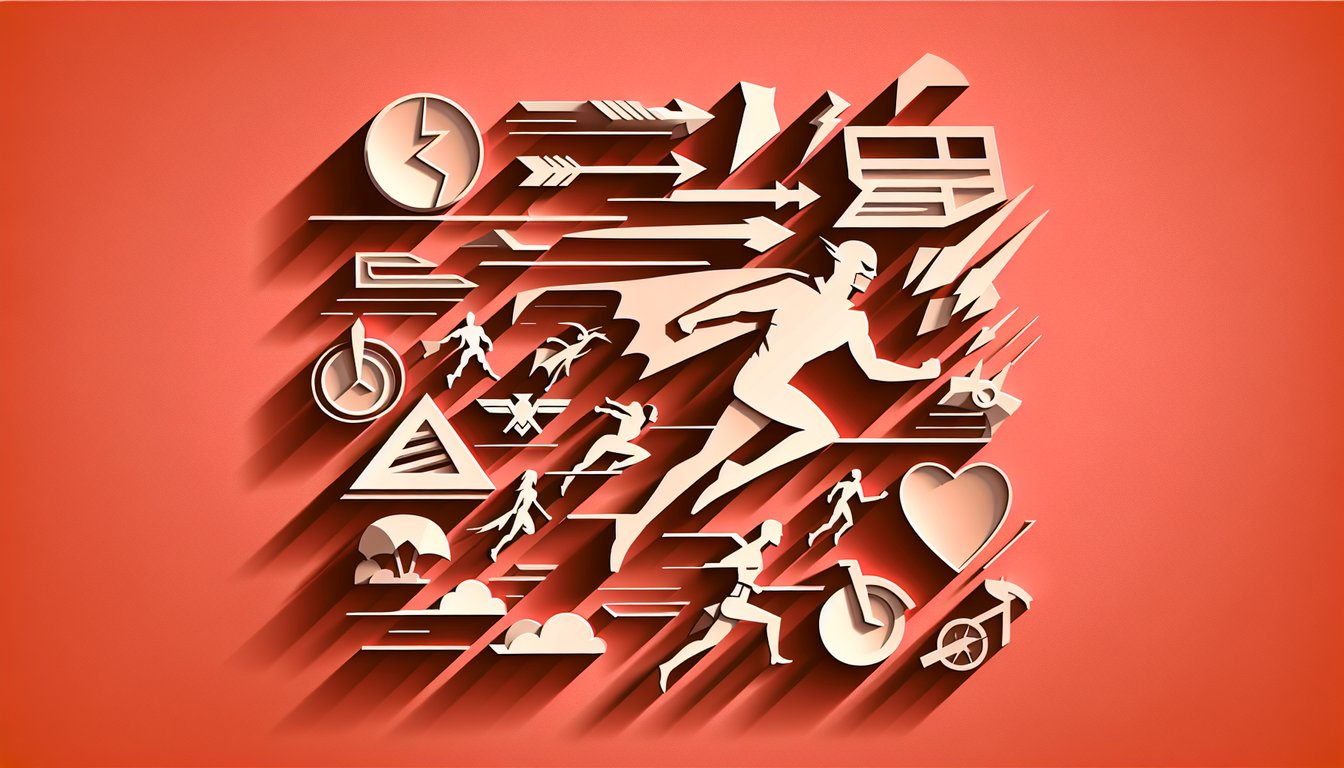 Paper art coral background with Flash Supergirl Felicity Smoak silhouettes and Arrowverse personality quiz title