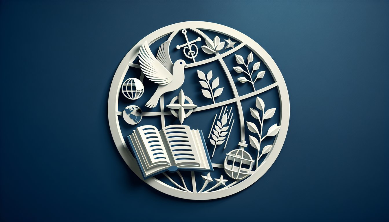 Paper art 100 question Bible quiz illustration with open Bible pages question marks and quiz cards on dark blue background
