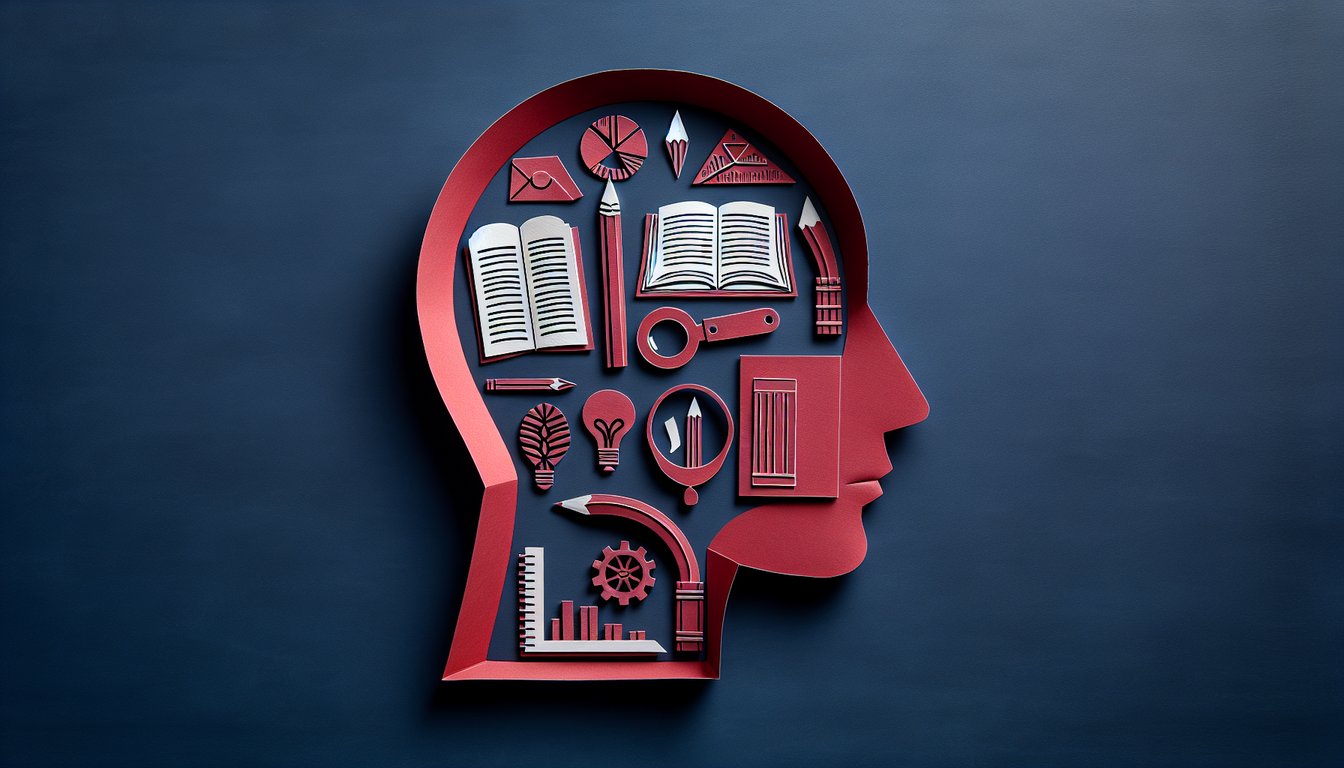 Colorful paper art promoting Decode Authors Intent trivia quiz for high school English exams.