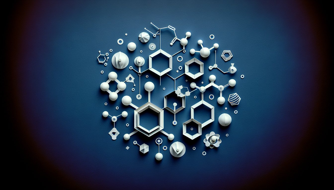 3D voxel art showcasing concepts from Elementary Organic Chem II course