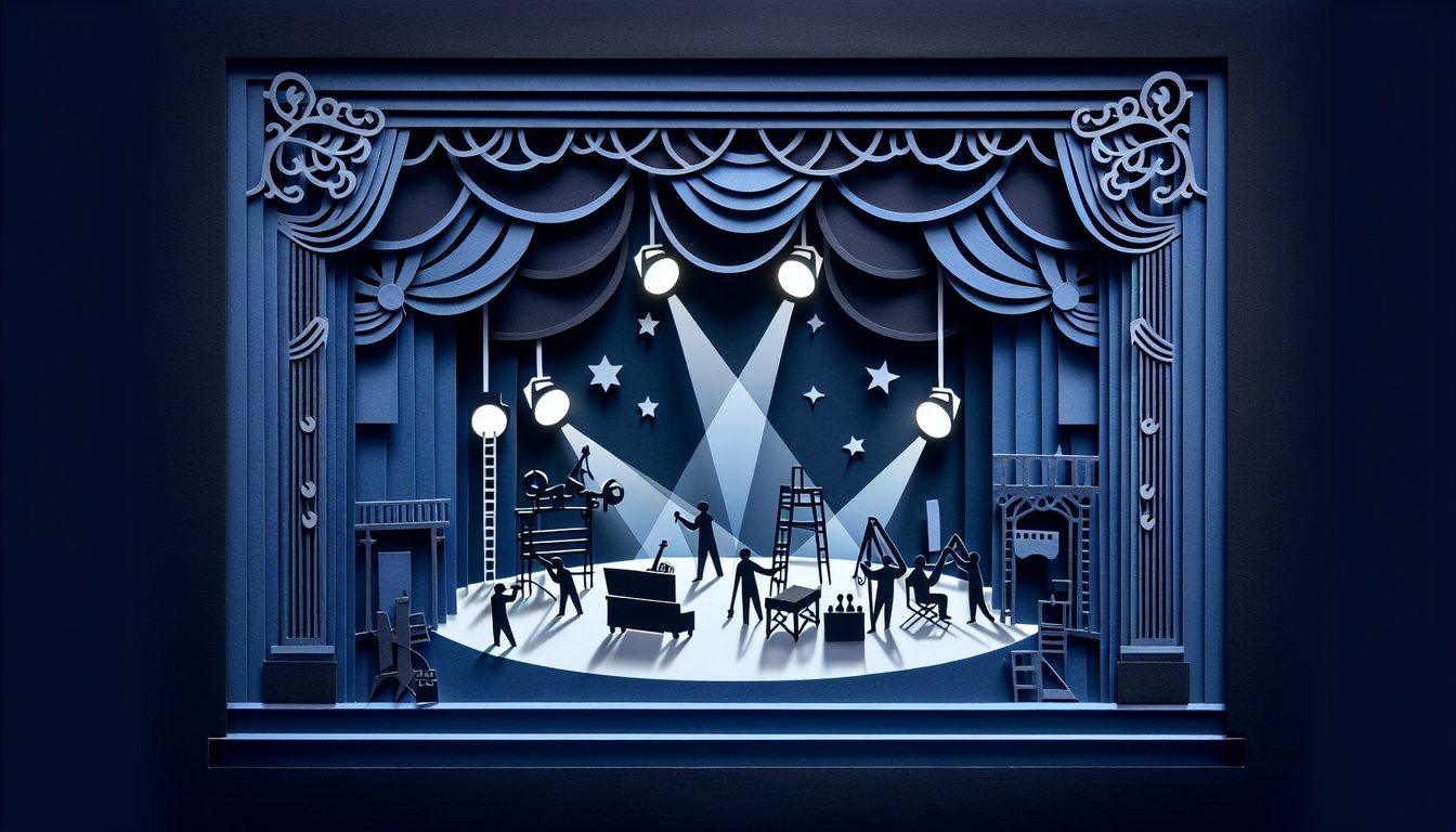 3D voxel art illustrating the course Structures for the Stage in high quality