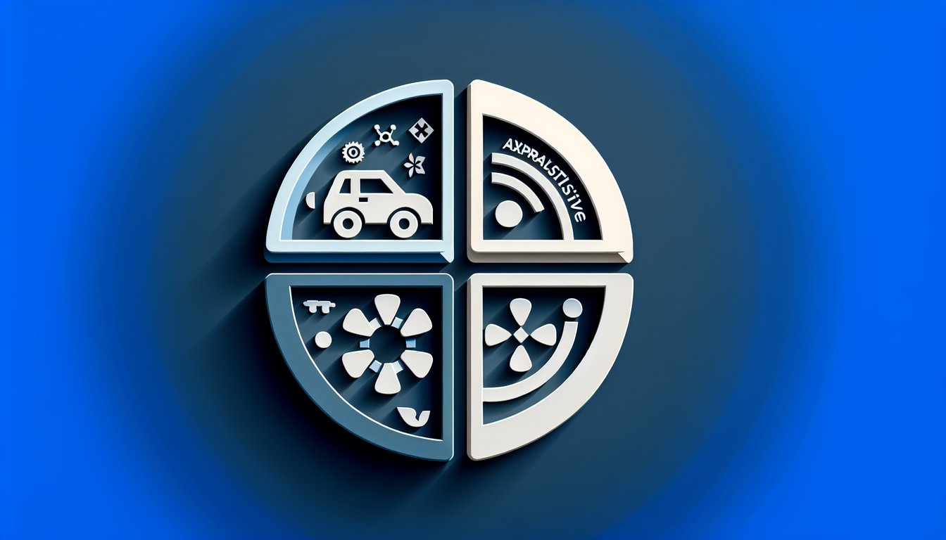 Paper art on navy background with shapes and text promoting free social styles test for driver expressive analytical amiable