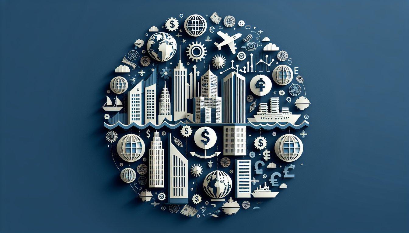 3D voxel art showcasing International Business course in a visually engaging manner