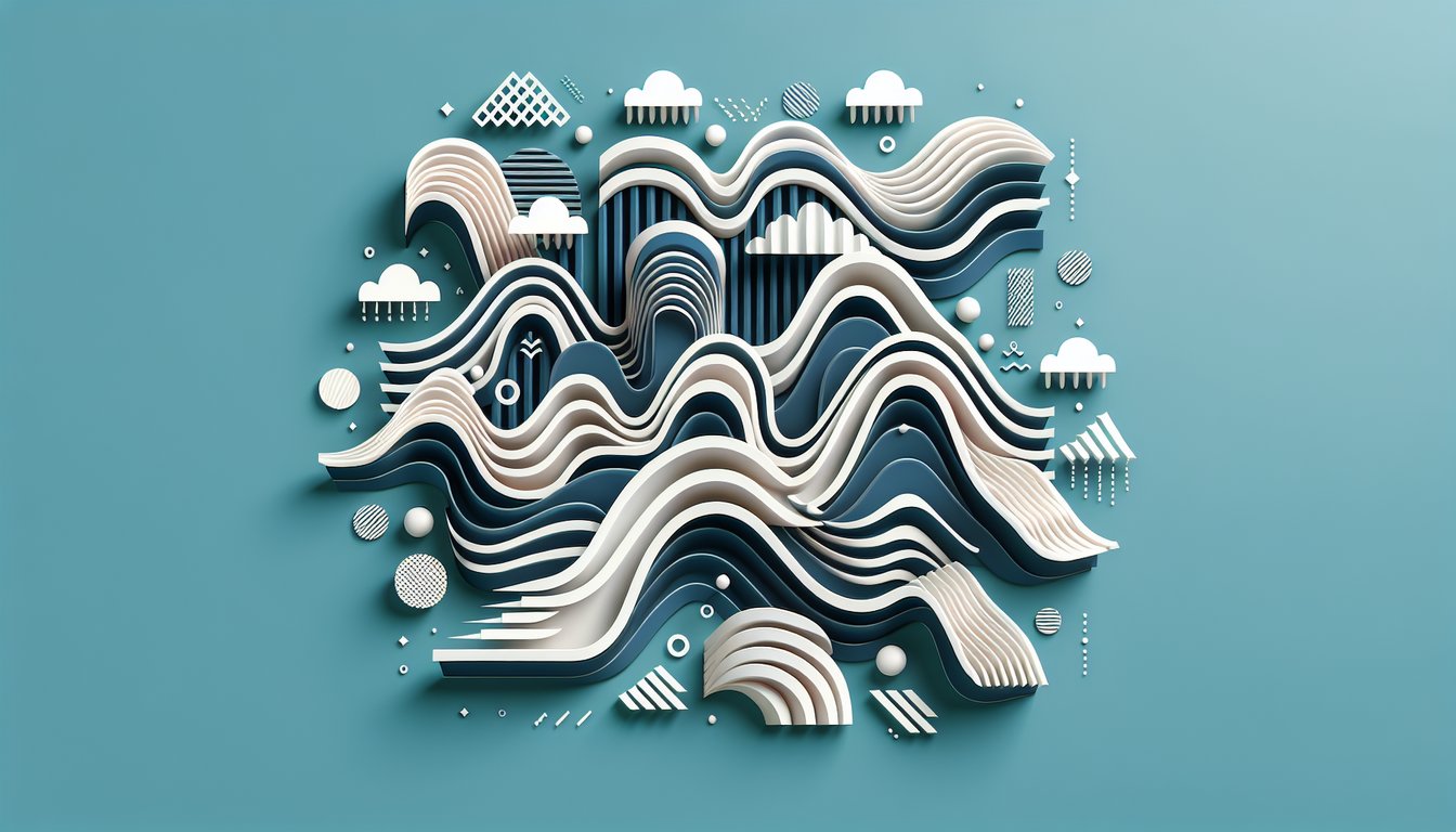 paper art transverse and longitudinal waves on teal background with free quiz challenge prompt