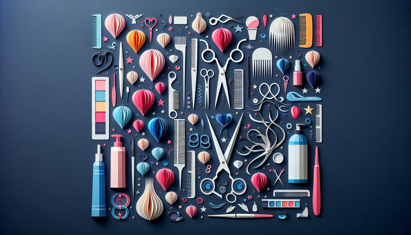 Paper art promoting a trivia quiz for Milady Chapter 8 Challenge, a cosmetology review tool.