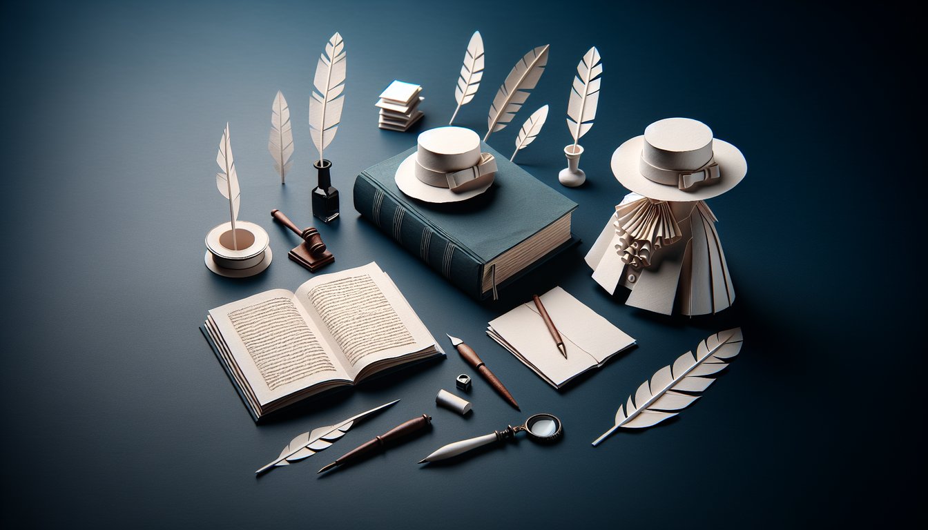 3D voxel art illustrating the Seminar 19thC French Lit course content and discussions.