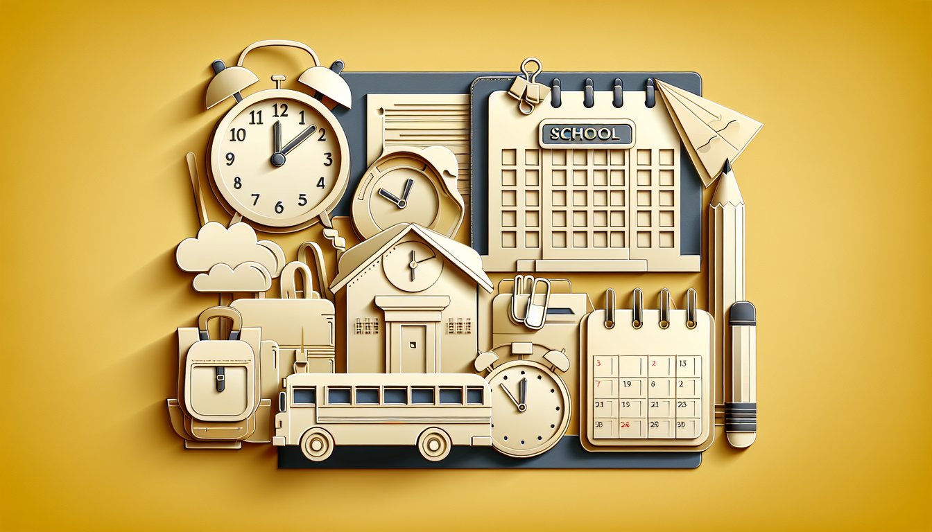 Paper art illustration for quiz on decision-making about attending class on golden yellow background