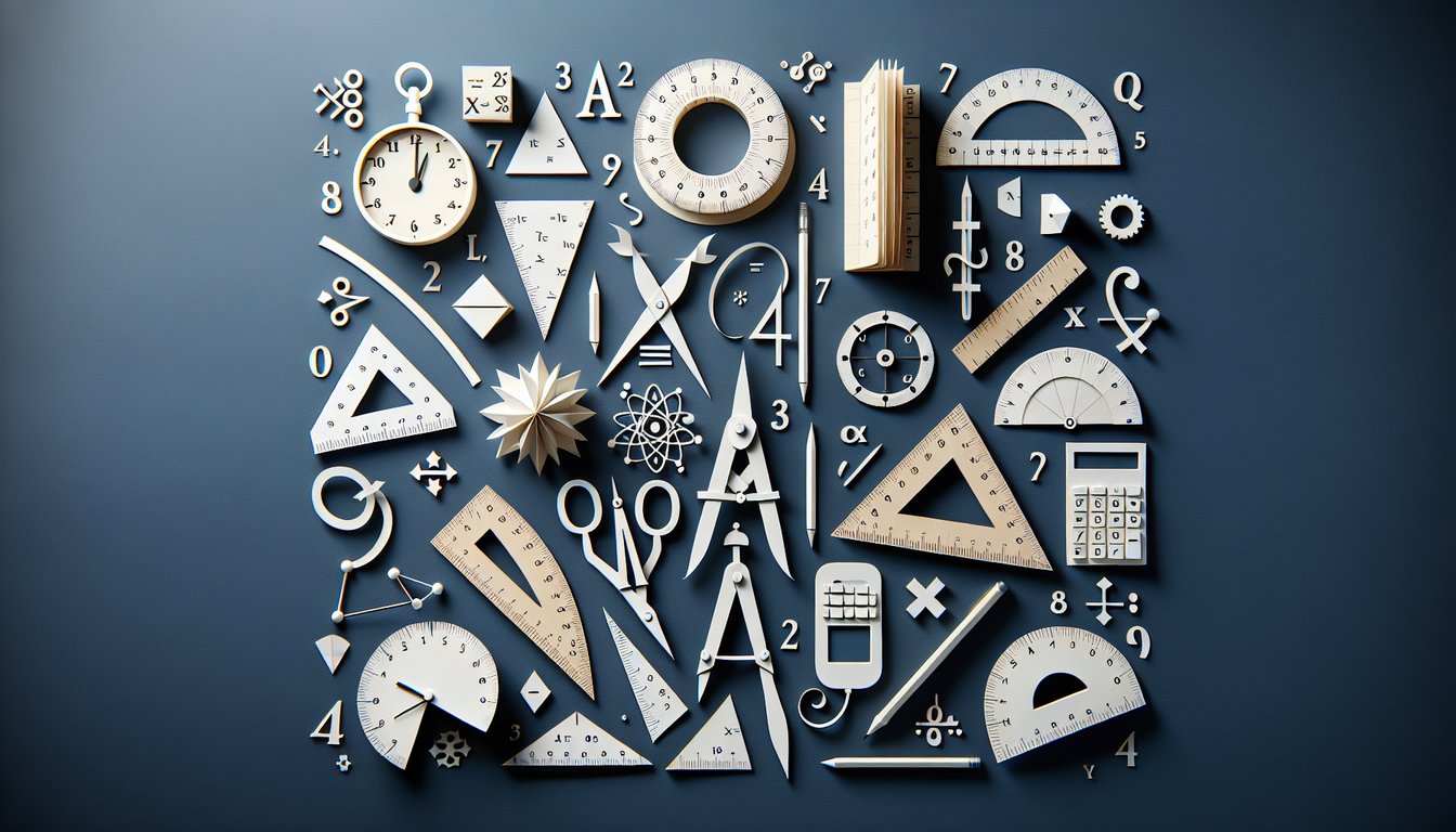 Paper art depicting trivia for The Absolute Value Challenge, a high school math practice quiz.