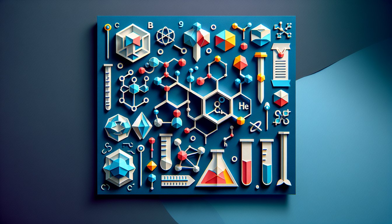 3D voxel art representing the Inorganic Chemistry course