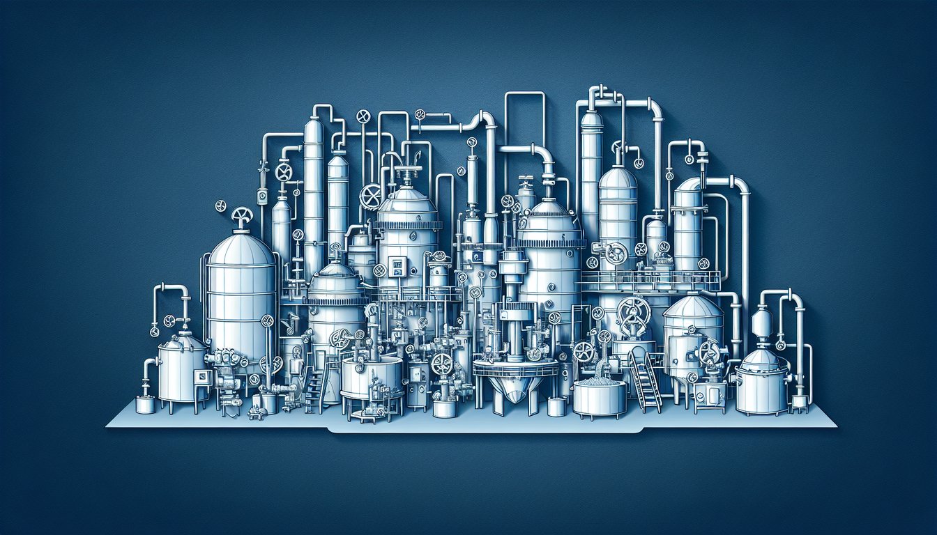3D voxel art showcasing Food Processing Unit Operations I course content