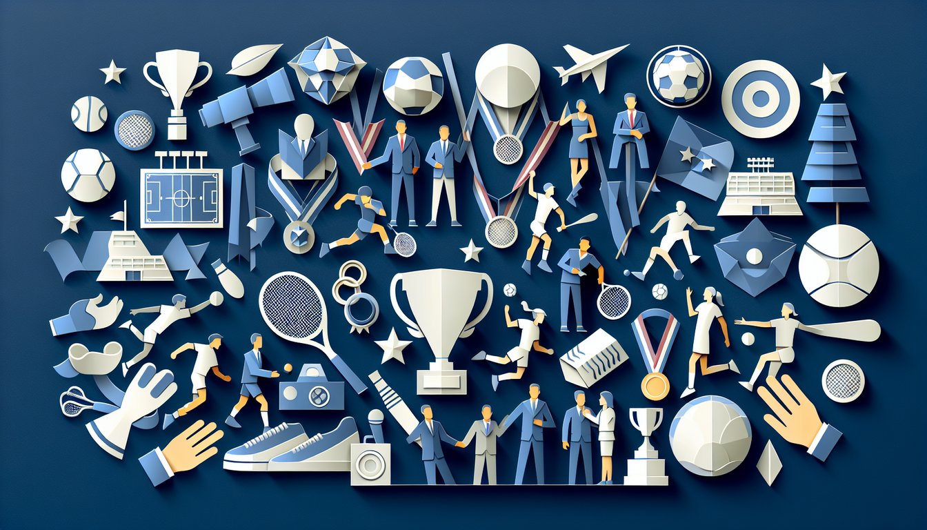 3D voxel art illustrating the concept of Sports Public Relations course