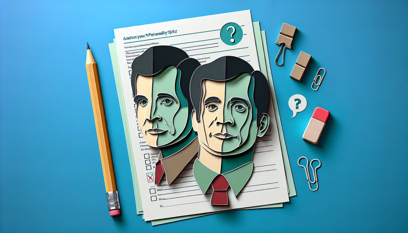 Paper art quiz illustration showing two Monk assistants Sharona and Natalie facing off on teal background