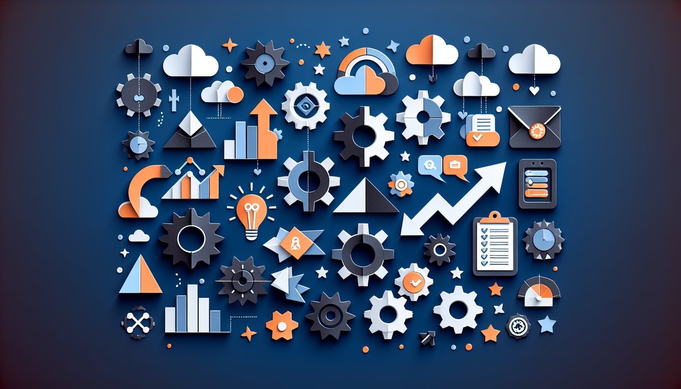 Colorful paper art promoting a quiz on Lean Agile Digital Portfolio Certification