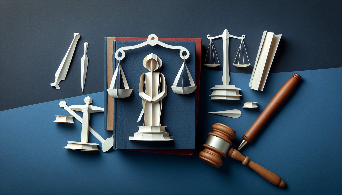 Colorful paper art displaying a trivia quiz on Labor Law Fundamentals