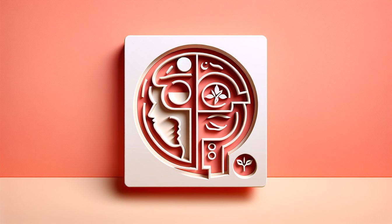 Paper art illustration for Your Honor character quiz on a coral background.