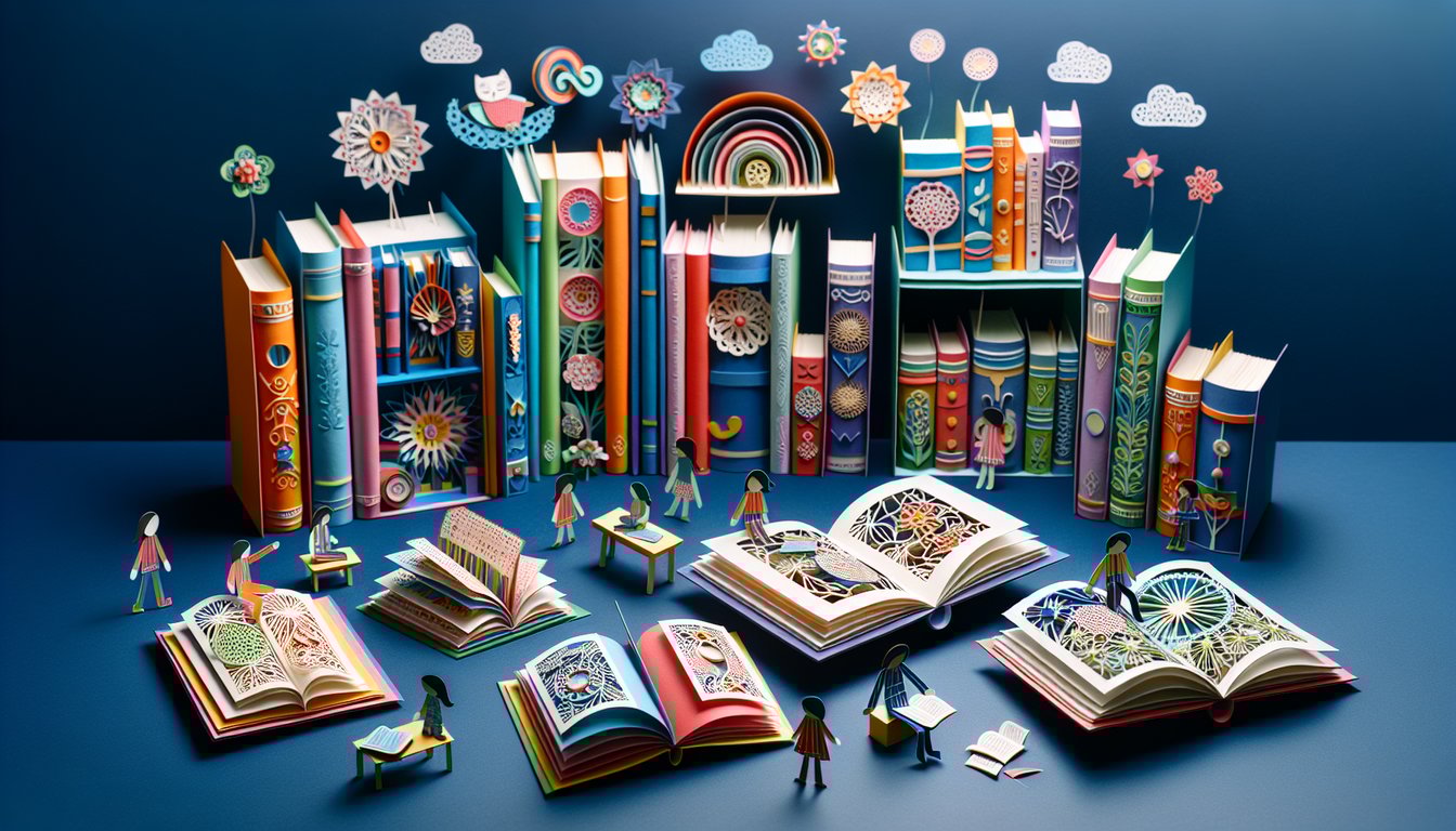 3D voxel art showcasing Information Books and Resources for Youth course