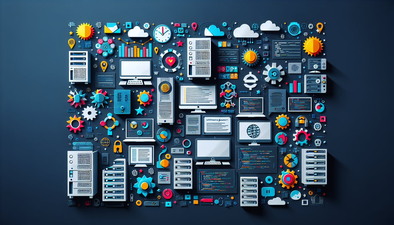 Colorful paper art illustrating a quiz on Software Platform Fundamentals